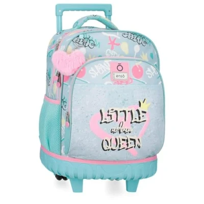 Imagen de Enso Little Urban Queen Mochila Escolar Infantil Fabricada en Poliéster, Tirantes Anchos y Ajustables Que se adaptan, Bolsillo Frontal.