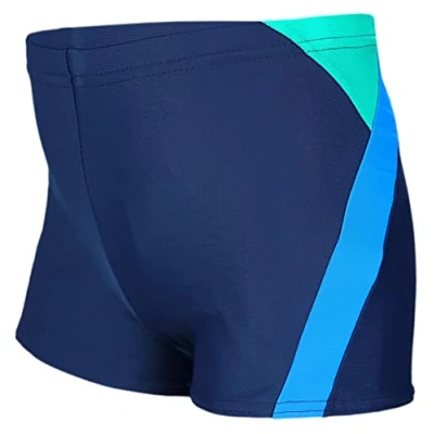 Imagen de Aquarti Bañador de Niño con Motivo a Rayas, 020 Azul Oscuro/Azul/Verde, 146