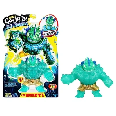 Imagen de Heroes of GOO Jit Zu Deep Sea Pack Foogoo Super Stretch y Elástico Figura de Acción con Relleno Mucoso Especial