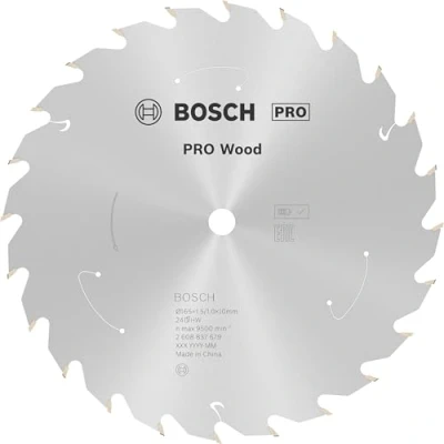 Imagen de Bosch Professional Disco de sierra circular Standard for Wood (madera, 165 x 10 1,5 mm, 24 dientes, accesorio sin cable)