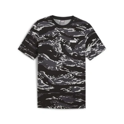 Imagen de Puma ESS+ CAMO TEE Camiseta estampada, Hombre, Talla: Small, Black