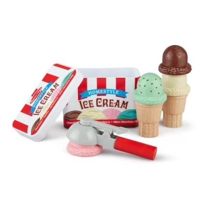 Imagen de Melissa &amp; Doug Juego Para Servir Y Apilar Bolas De Helado, Juguetes Imitación, Juguete 3+, Regalo Niño O Niña