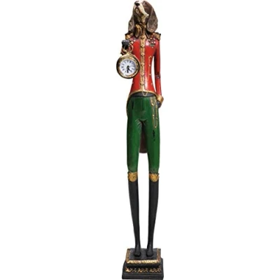Imagen de Kare Design Reloj de Mesa Gentleman Dog, Policromo, 64.5x10.5x12.5cm