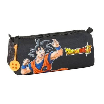Imagen de Safta Dragon Ball Combat Portatodo con Cremallera y Compartimiento, Estuche Infantil, Niño, Ideal para Niños en Edad Escolar, Cómodo Versátil, Calidad Resistencia, 21x7x8 cm