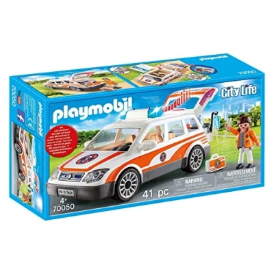 Imagen de PLAYMOBIL City Life 70050 Coche de Emergencias con Sirena, A Partir 4 años