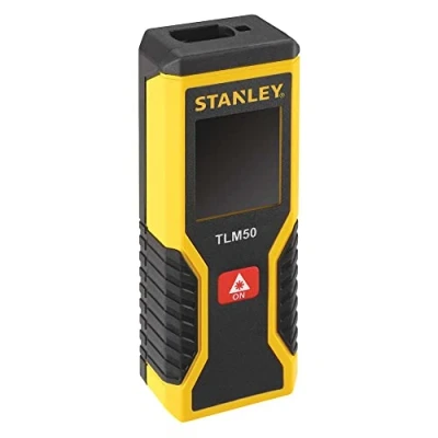 Imagen de Stanley STHT1 77409 Medidor Láser 15 m TLM50, Solo Distancias, Amarillo