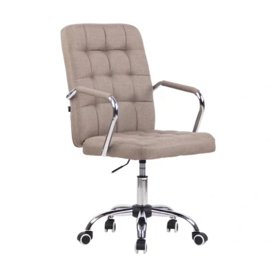 Imagen de CLP Silla de Oficina Terni Tapizada En Tela o Simil Cuero I Escritorio Giratoria &amp; Regulable Altura, Color:Gris Pardo, Material Base:Tela