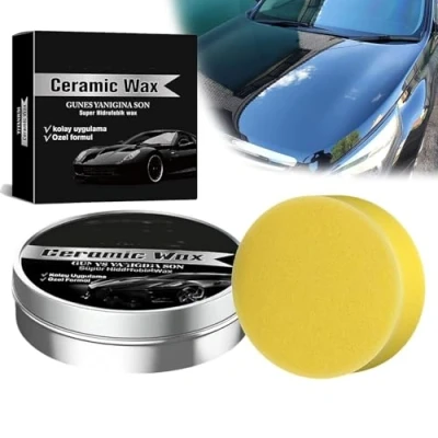 Imagen de Titanium Ceramic Wax,Cera De Cerámica Titanio,Cera para Automóviles,Revestimiento Coche, Auto Car Scratch Repair Remover Wax Paste Polish Vehicle Paint Care