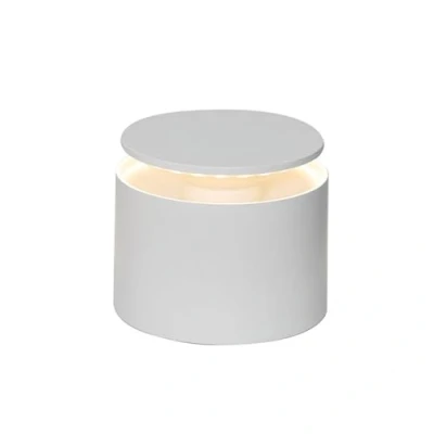 Imagen de Zafferano, Lámpara Push Up, de Mesa Recargable e Inalámbrica con Control Táctil, Adecuada también como Exterior, Atenuador, 2200 3000 K, Altura 80 100 cm, Color Blanco