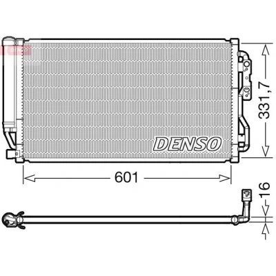 Imagen de DENSO DCN05035 Condensador con secador R 134 a