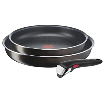 Imagen de Tefal Ingenio easy plus set de sartenes + mango desmontable 24/28cm L1509202