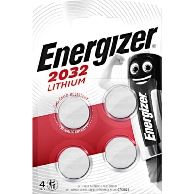 Imagen de Energizer CR2032 Pack de pilas litio 3V 4 unidades, Multicolor