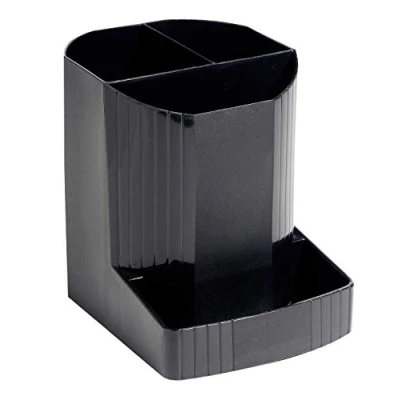 Imagen de Exacompta 675014D Portalápices con 3 compartimentos de diferente tamaño y altura para adaptarse a todos tus utensilios 123x90x111mm Color azul cobalto MINI OCTO Negro