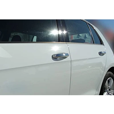 Imagen de RECAMBO Cubierta para Manillas puertas compatible con VW Arteon a partir de 2017 Golf 7 2012 Embellecedores KIT acero inoxidable cromados manijas