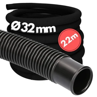 Imagen de Kalitec Manguera para piscina (22 m, 32 mm), color negro