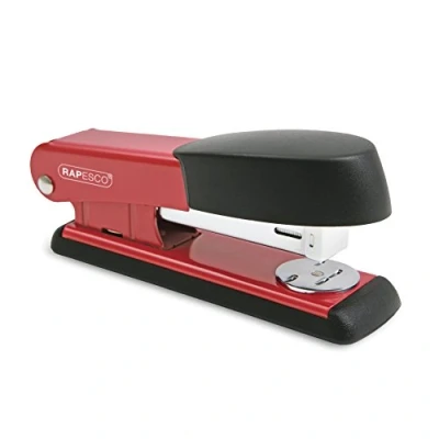 Imagen de Rapesco R53500R2 Bowfin Grapadora Metálica, 25 Hojas de Capacidad, Usa Grapas 26 y 24/6 mm, Rojo