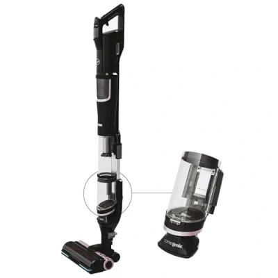 Imagen de Aspirador escoba Hoover HFX mascotas, 30 min autonomía, 360W, 1.2 l, Corner Genie™, Accesorio Cepillo Anti enredos, 5 años Garantía, Negro