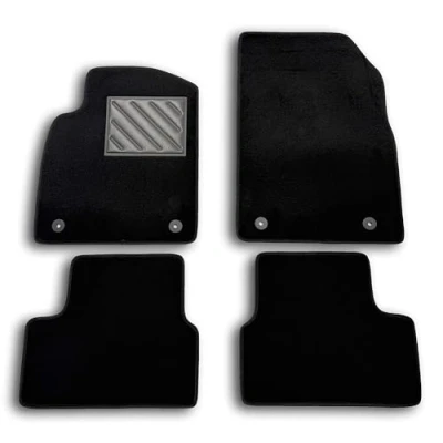 Imagen de MTC Alfombrillas para Opel Astra J del 2009 al 2015 a Medida, Antideslizantes, con talonera en PVC (cloruro de polivinilo) y Clips Anclaje