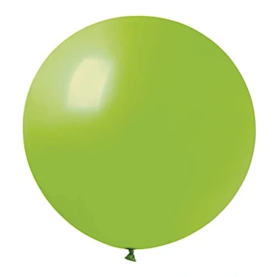 Imagen de Paquete 10 maxi globos en latex natural Premium Quality G40 (Ø 100cm / 40&quot;), verde claro