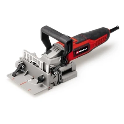 Imagen de Einhell Fresa engalletadora TE BJ 900 (900 W, profundidad de fresado 20 mm, ajuste ángulo/altura, 6 niveles, bolsa colectora polvo, incl. hoja 100 mm)
