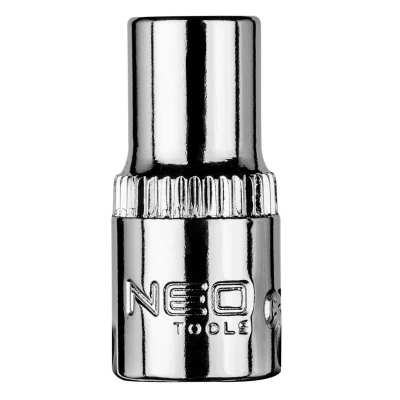 Imagen de NEO TOOLS 08 446 Piezas insertables de llave cubo 1/4Pulgada 6 mm Acero cromo vanadio hexagonal