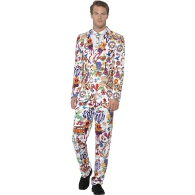Imagen de Smiffys Traje marchoso, Multicolor, con chaqueta, pantalón y corbata