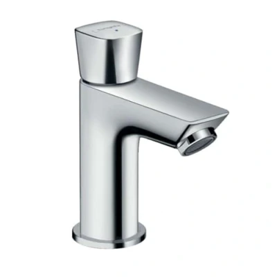 Imagen de hansgrohe Logis grifo lavabo de agua fría sin desagüe, monomando 80 mm, mezclador ahorro (EcoSmart), cromo, 71120000