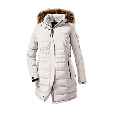 Imagen de STOY WMN Quilted PRK A Parka con Aspecto de plumón y Capucha Desmontable, Mujer, Blanco Hueso, 44