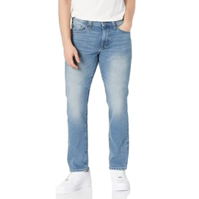 Imagen de Amazon Essentials Vaqueros Ajustados Hombre, Lavado Claro, 36W / 30L