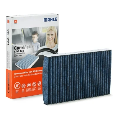 Imagen de MAHLE ORIGINAL LAO 138 Filtro de habitáculo carbón activado, con efecto antialérgico, bactericida 285,0 177 29,0 CareMetix