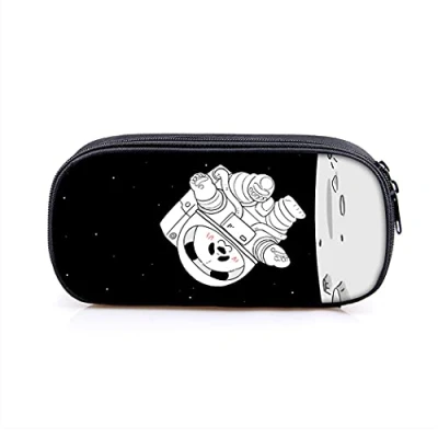 Imagen de Abcsea 1 Pieza Panda Estuche Lapices Organizador Escolar, Portalápices de Grande Capacidad, Lápiz Bolsa con Cremallera Caja Lápiz, Para Lápices(Astronauta)