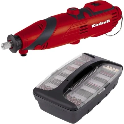 Imagen de Einhell Herramienta de lijado y grabado TC MG 135 E (135W, 10000 32000 rpm, soporte telescópico, flex. eje, incluidos los accesorios el estuche)