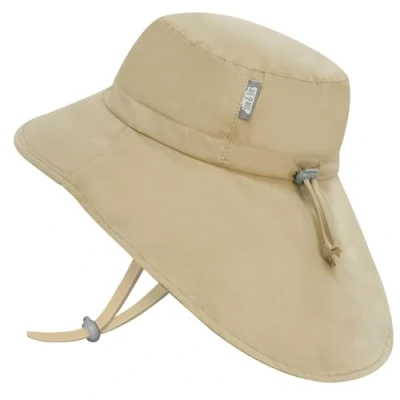 Imagen de Jan &amp; Jul Sombrero de sol ala ancha con protección completa correa ajustable, oliva, caqui, (Olive Khaki), 0 6 Months