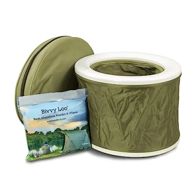 Imagen de Bivvy Loo Inodoro portátil para Acampar WC la Pesca al Aire Libre Campervan Admite más de 23 Piedras (Azul)