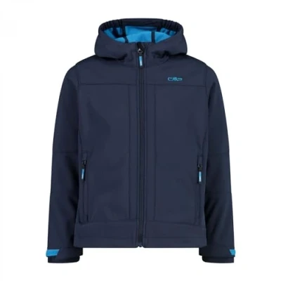 Imagen de CMP KID Jacket FIX HOOD Unisex Chaqueta softshell para niños, Talla: 140, Blue danubio
