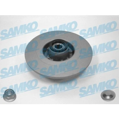 Imagen de SAMKO R1030PRCA Disco de freno 270 10 4 macizo revestido con juego cojinetes rueda, anillo sensor ABS accesorios RENAULT: GRAND SCENIC 2