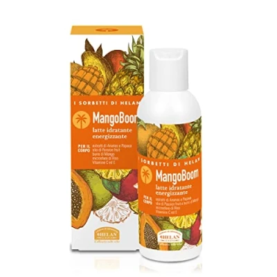 Imagen de Helan, I Sorbetti MangoBoom Crema Corporal Hidratante Fluido Piel Seca, Perfumada para Mujeres y Hombres Refrescante con Piña, Papaya Vitamina C, 150 ml