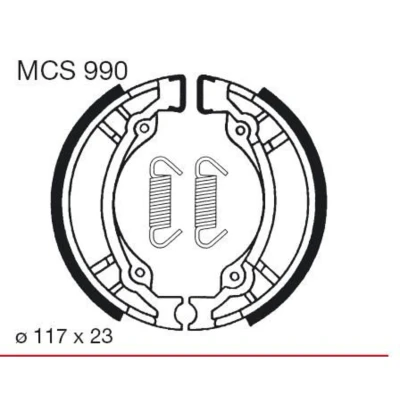 Imagen de TRW MCS990 Zapatas de Freno 110