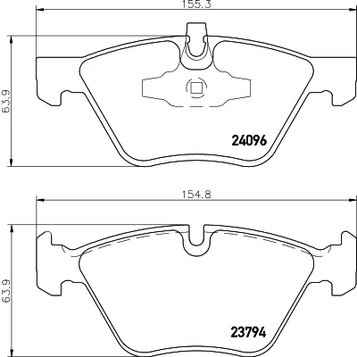Imagen de HELLA 8DB 355 011 941 Juego de pastillas freno preparado para indicador desgaste BMW: 3 Berlina, Coupé, 1 Hatchback