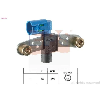 Imagen de EPS 1.953.597 Sensor de Cigueñal Made in Italy OE Equivalent RENAULT: CLIO 2, Kangoo I, MEGANE 1 Coach
