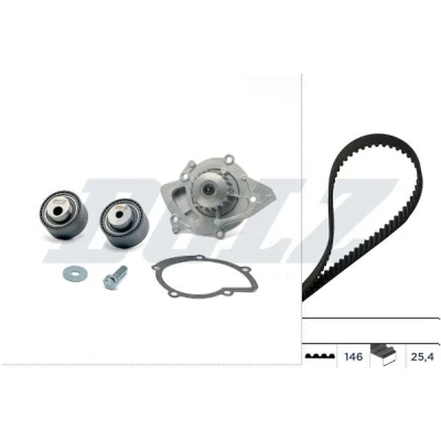 Imagen de DOLZ KD076 Bomba de Agua + Kit Distribucion 146 PEUGEOT: 406 Berlina, 807, Coupé, CITROËN: C5 II Hatchback, I C8, FIAT: Ulysse