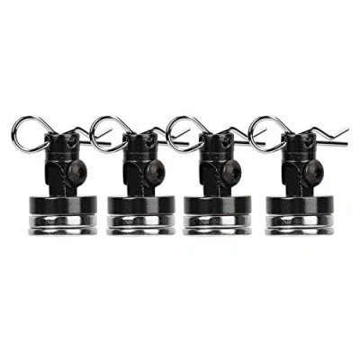 Imagen de Stealth Magnética RC, Columna de Cáscara Invisible 4PCS para SCX10 4WD HSP 1/10 RC Car con Ranurado(Negro)
