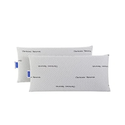 Imagen de Todocama Almohada Natural, compuesta por un núcleo 100% viscoelástico con partículas de carbono activo que disminuyen los malos olores y humedades. (Pack 2 unidades 75 cm)