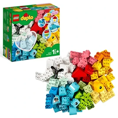 Imagen de LEGO 10909 Duplo Caja del Corazón, Ladrillos Creativos, Juguete Educativo para Niños de 1.5 a 3 Años en Adelante, Motricidad Fina, Set Aprendizaje