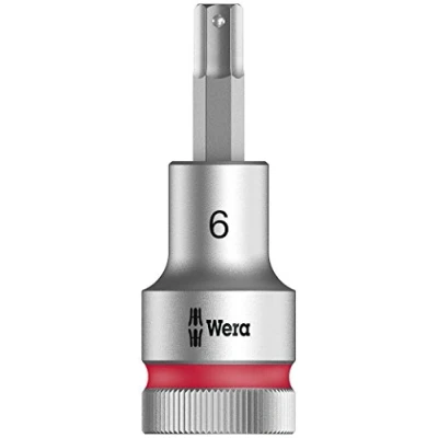 Imagen de WERA 05003822001 8740 C HF Hex Plus 6,0 x 60 mm Vaso de punta Zyklop con función retención 1/2&quot;