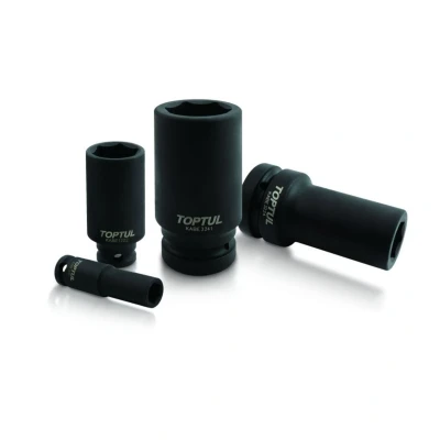 Imagen de Tomas de impacto 1&quot; 6 puntos TOPTUL 1/2 &quot; 30 mm kant lang