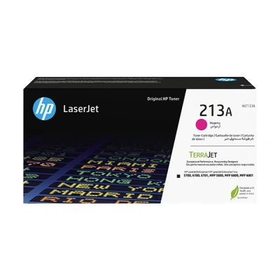 Imagen de HP 213A W2133A, Magenta, Cartucho Tóner Original, de 3.000 páginas, para impresoras Laserjet Enterprise 5700, 5800, 6700, 6701, 6800, 6801