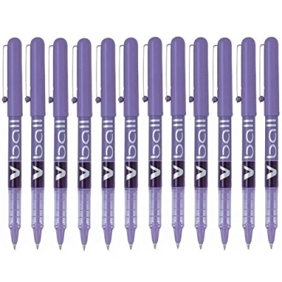 Imagen de Pilot VB5 Bolígrafo roller 0,5 mm, Morado, Caja de 12
