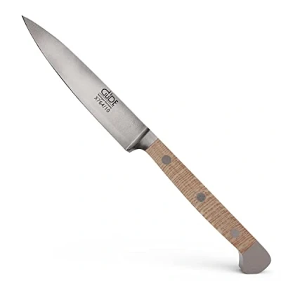 Imagen de Güde Solingen Cuchillo mechador forjado, 10 cm, madera de sicomoro, ALPHA PLATANE doble virola, Hecho a mano en Alemania