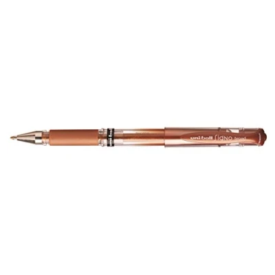 Imagen de UNI BALL Signo Broad UM153 Lote de 3 rollos tinta gel (punta ancha, 1 mm, bronce)